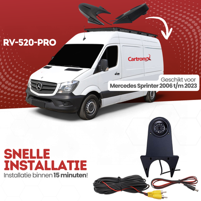 Mercedes Sprinter Achteruitrijcamera | 2006 t/m 2023 | Nachtzicht | HD Beeld | RV-520-PRO