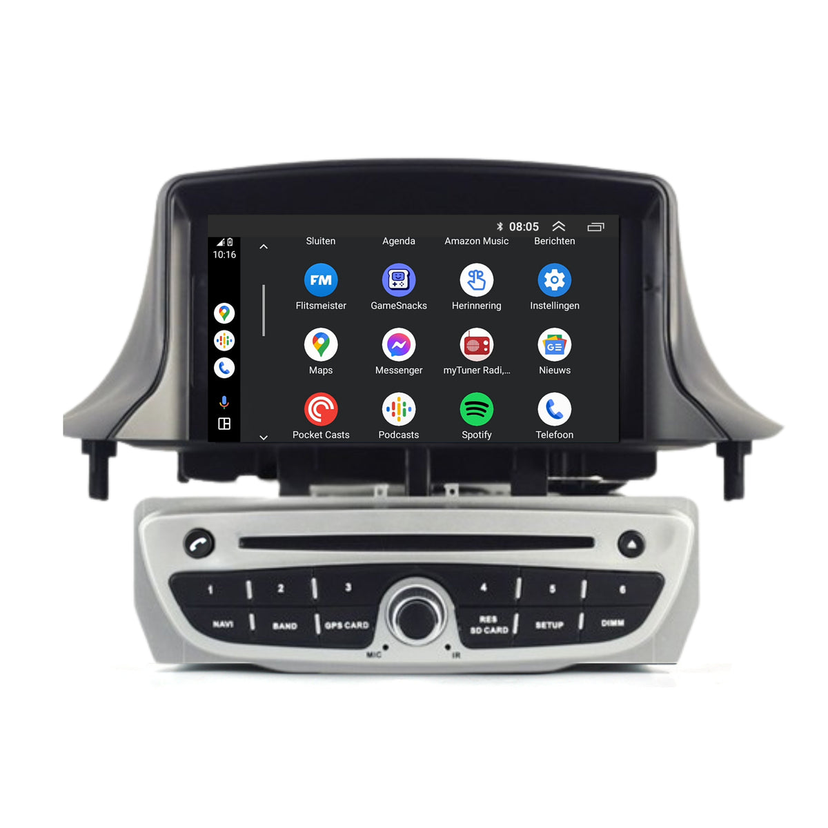 Renault Megane 3 | Android 14 | Car Radio | 2008 to 2015 | CarPlay & Android Auto Silver