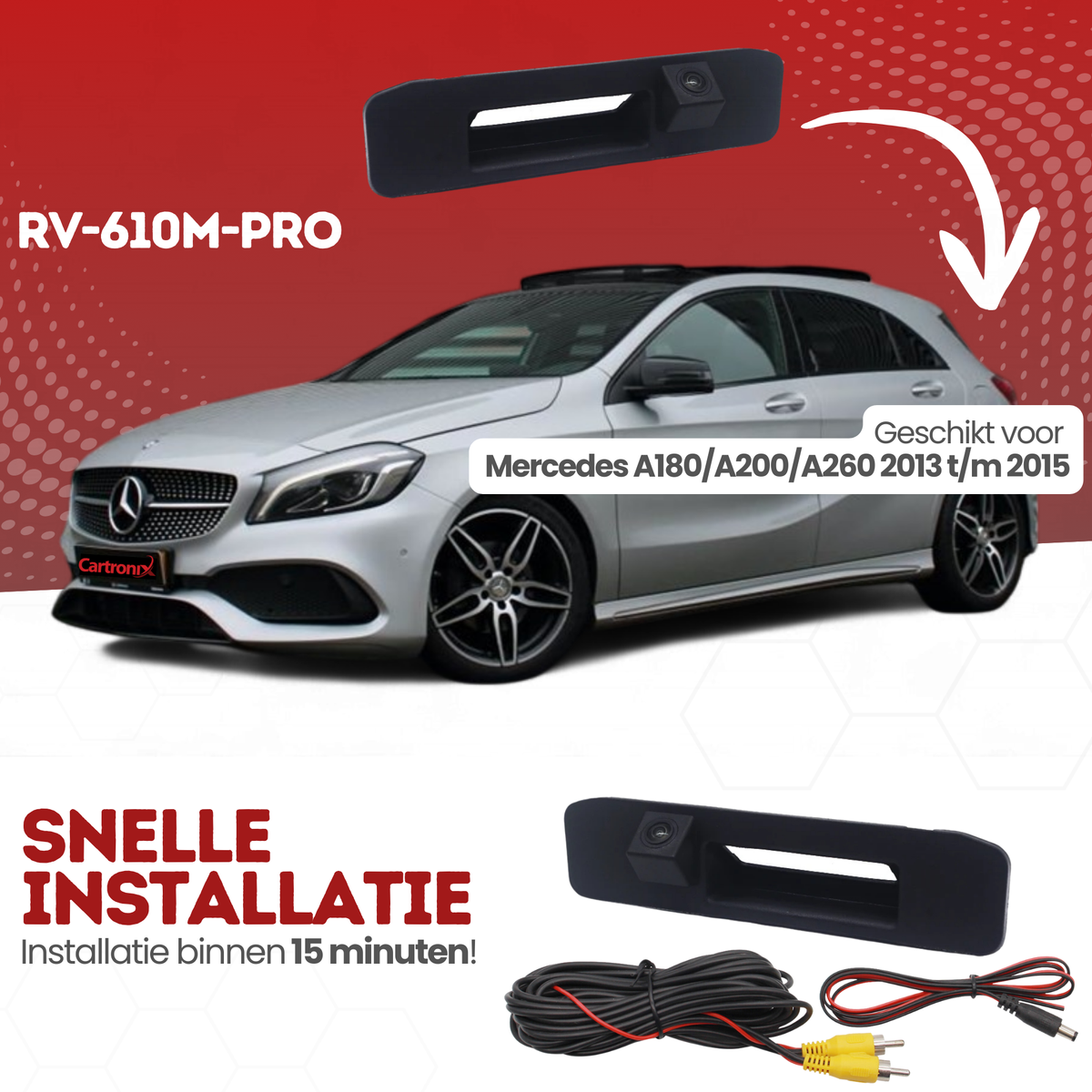 Mercedes A180/A200/A260 Class Reversing Camera | 2013 to 2015 | Night Vision & HD Image