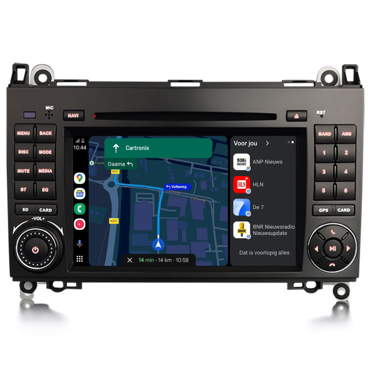 Mercedes Sprinter | Vito | Viano | CarPlay & Android Auto | car radio | Android 16 | 4+64GB | DVD/CD