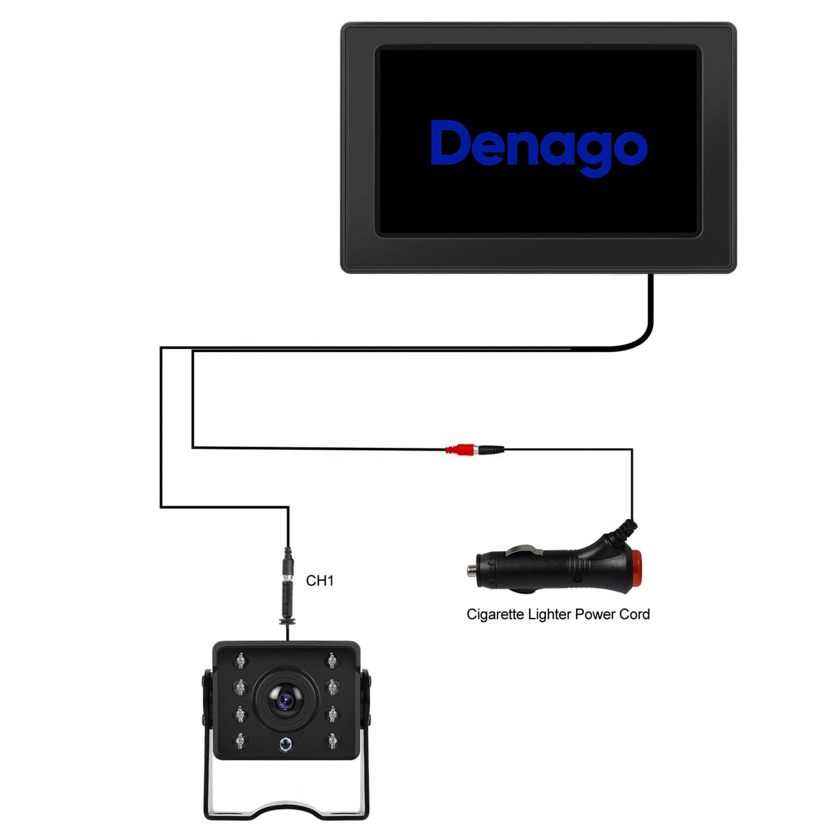 Cartronix DNG-0371 Reversing Camera Display – Universal 4.3-inch Monitor