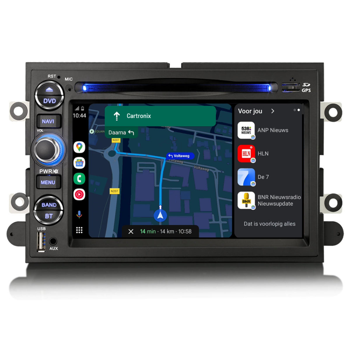 Ford Mustang & Edge | CarPlay & Android Auto | 2005 t/m 2010 | Android 16 | 4+64GB