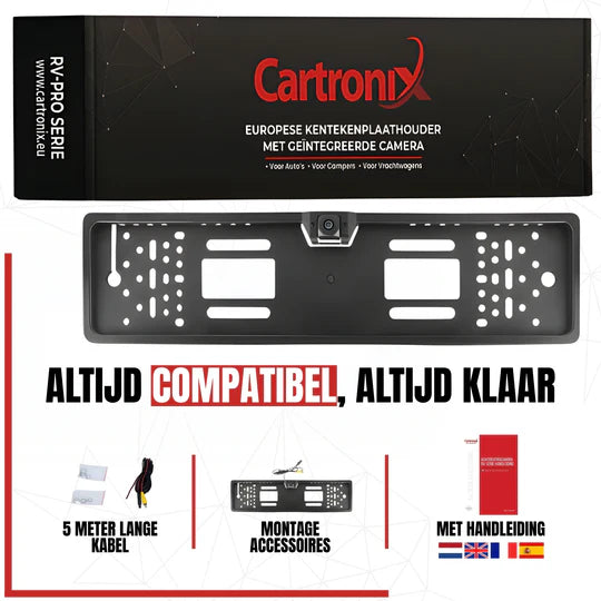 Cartronix RV-400 PRO kentekenplaathouder met camera