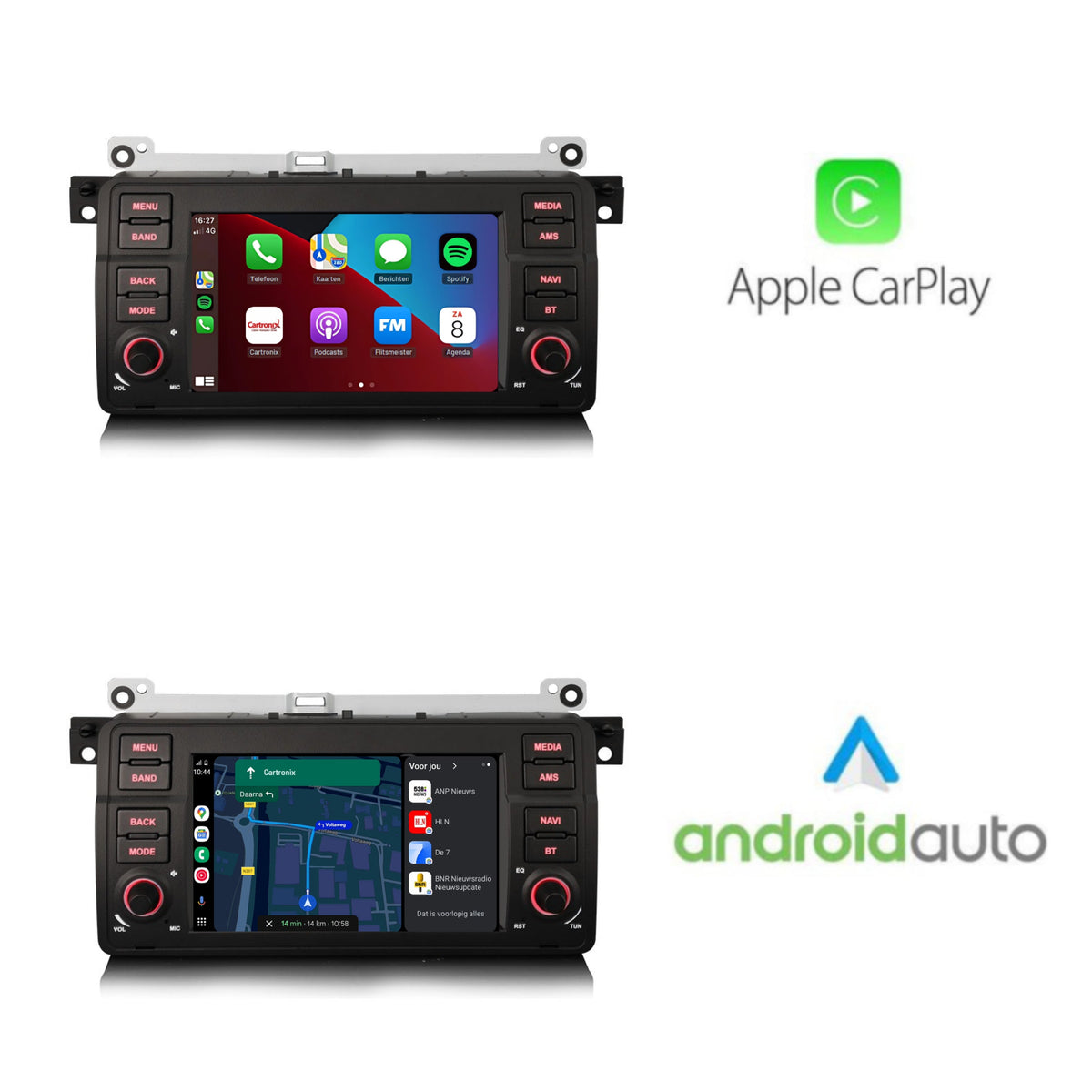 BMW Serie 3 E46 | Android 16 | Autoradio | 1999 a 2005 | CarPlay y Android Auto