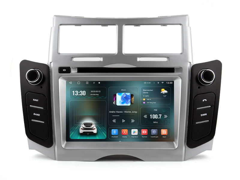 Toyota Yaris | Android 14 | Autoradio da 7 pollici | dal 2005 al 2012 | CarPlay & Android Auto
