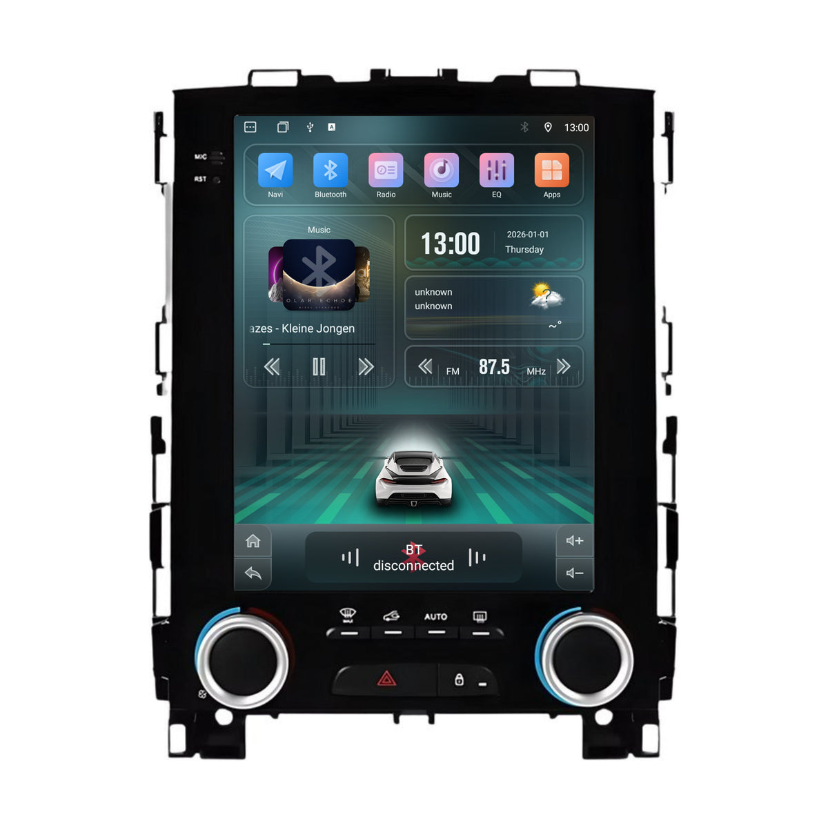 Cartronix Renault Megane 4 | 2016-2024 | Autoradio Navigazione | Apple CarPlay & Android Auto | Android 13 | Grande Schermo HD | CTX-9012
