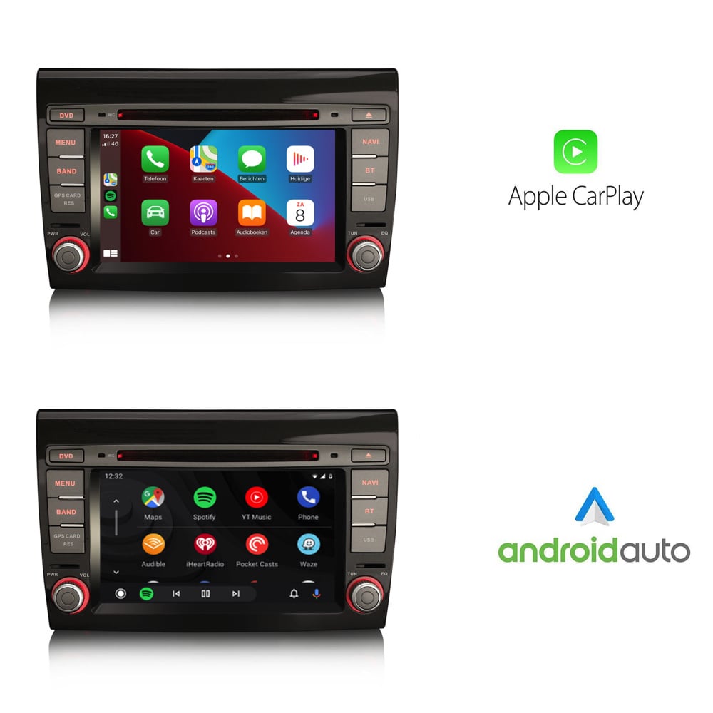 Radio samochodowe Android 14 do Fiat Bravo | CarPlay | Android Auto
