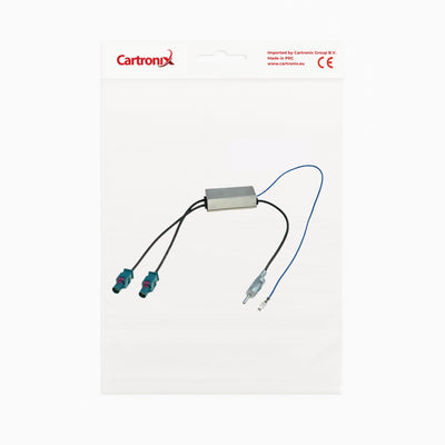 Radio antenna amplifier | 2x Fakra to DIN plug