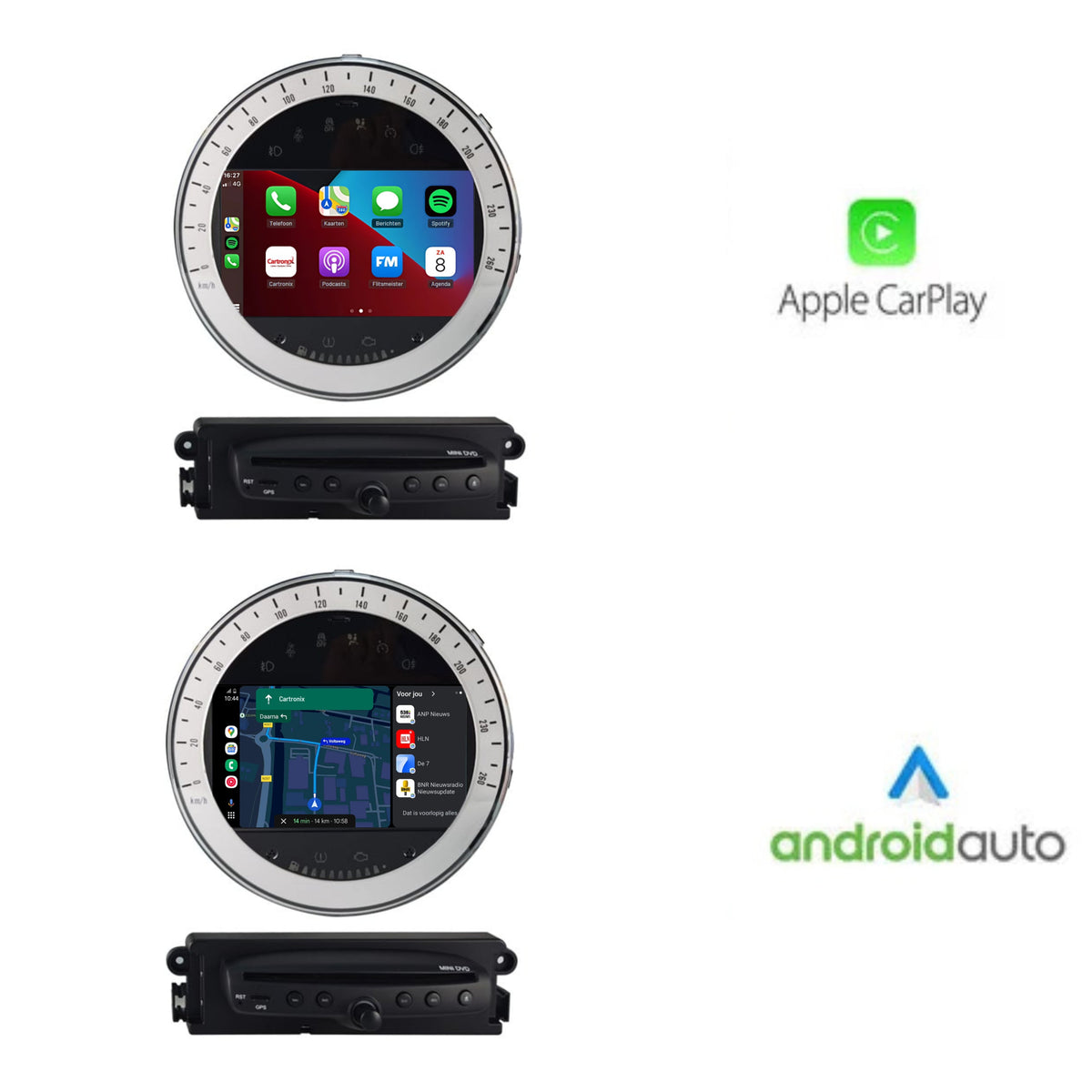 Radio samochodowe CarPlay do Mini Cooper | 2006 – 2013 | Android Auto