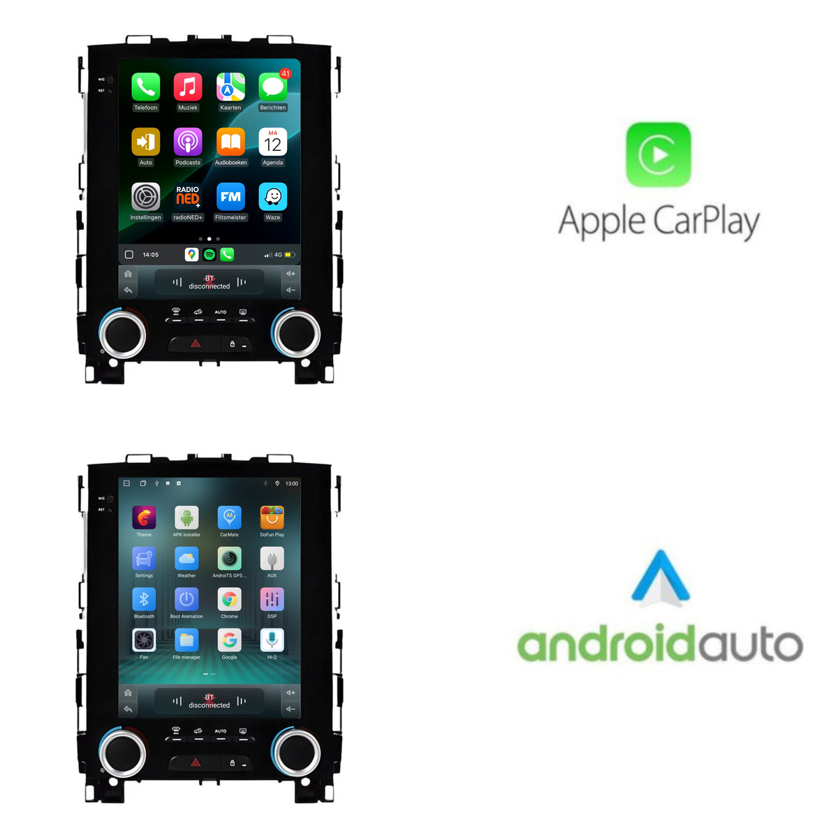 Cartronix Renault Megane 4 | 2016-2024 | Autoradio Navigazione | Apple CarPlay & Android Auto | Android 13 | Grande Schermo HD | CTX-9012