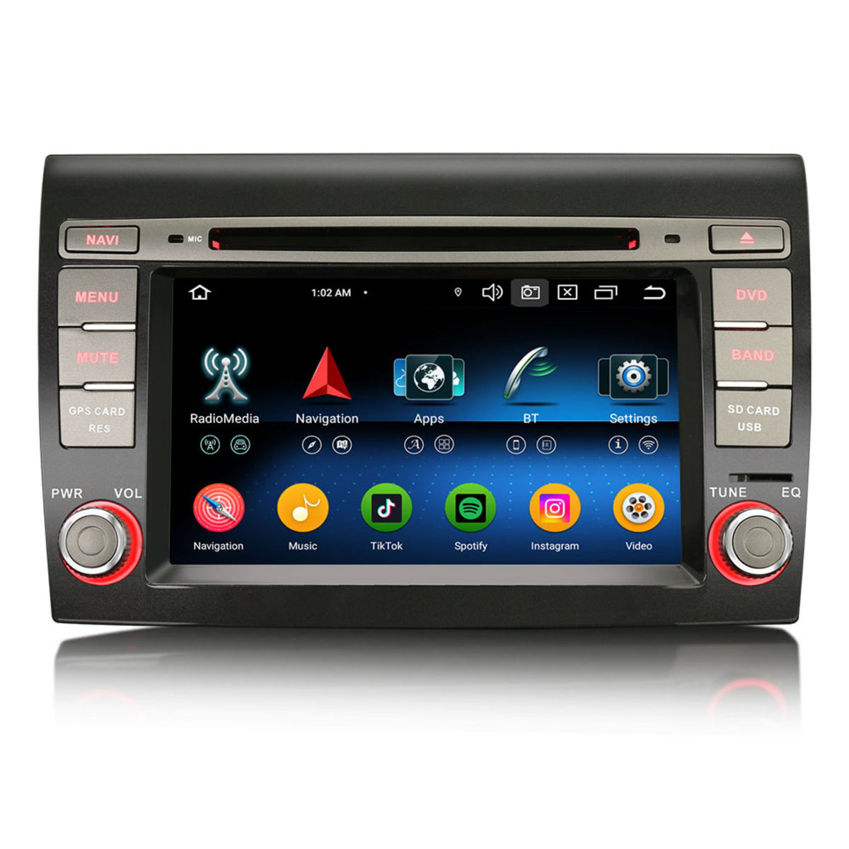 Fiat Bravo | CarPlay & Android Auto | autoradio | 2006 al 2017 | Android 16 | 4+64GB