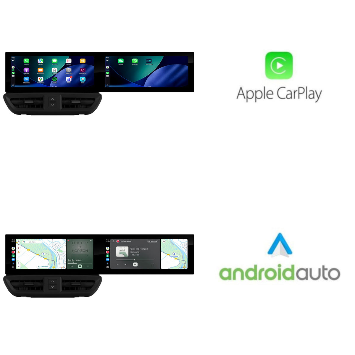 Porsche Cayenne | Dual-Screen PCM 3.1 Autoradio | 2010 t/m 2016 | CarPlay & Android Auto