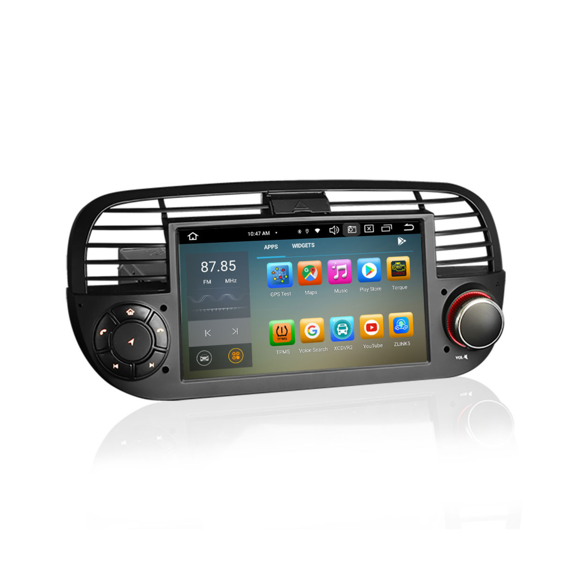 Fiat 500 CarPlay | 2007 bis 2015 | Android 14 Autoradio schwarz