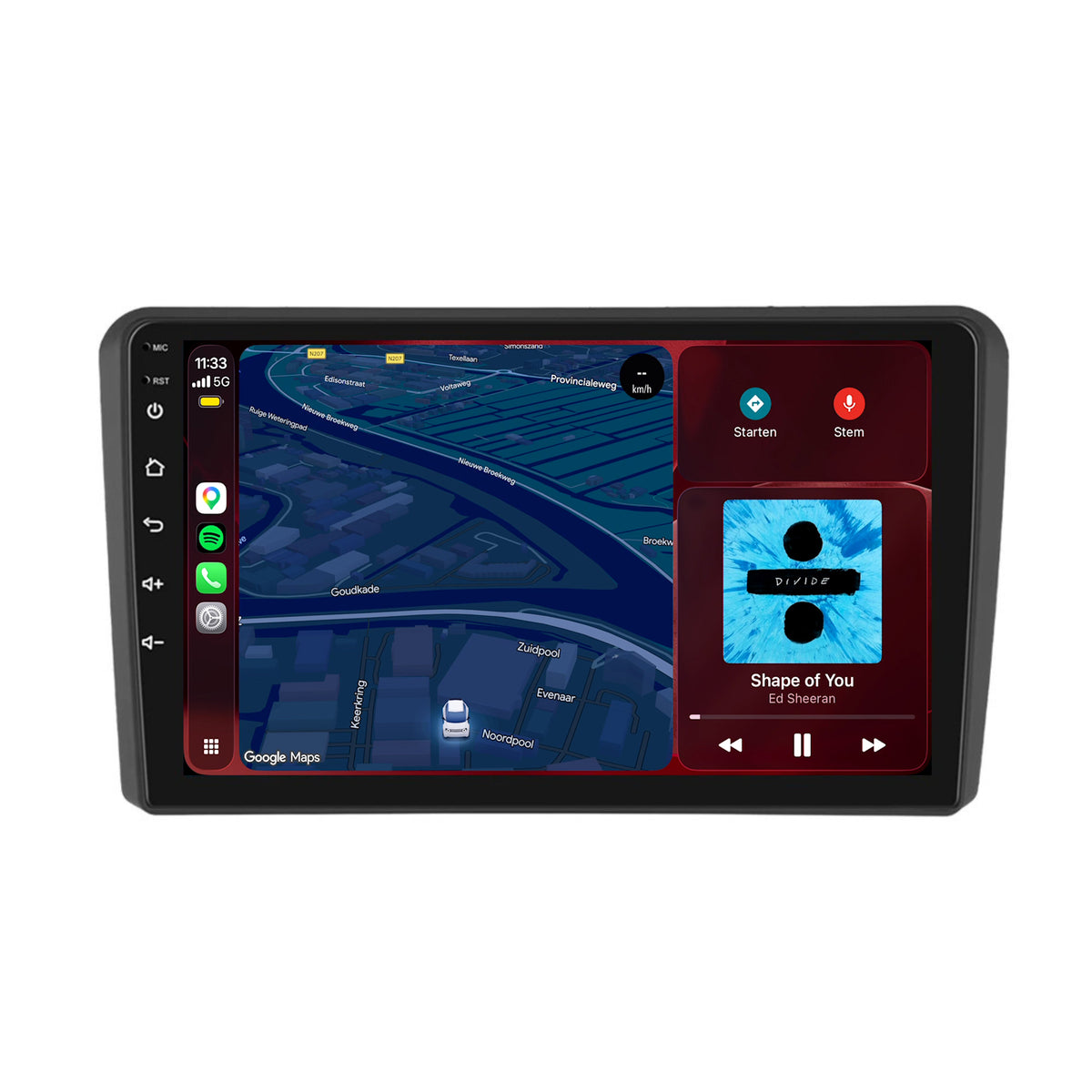 Autoradio CarPlay & Android Auto per Audi A3 | dal 2004 al 2013 | 9 pollici | Android 15