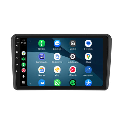 Audi A3 CarPlay & Android Auto radio | 2004 t/m 2013 | 9 inch | Android 15