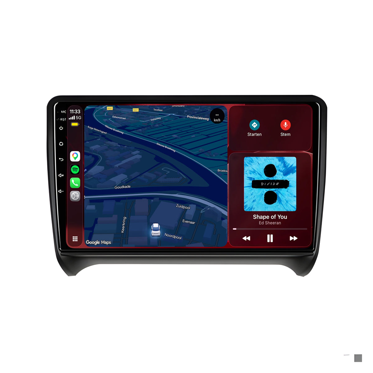 Autoradio CarPlay & Android Auto pour Audi TT | 2006 à 2014 | 9 pouces | Android 15 | CTX-7325
