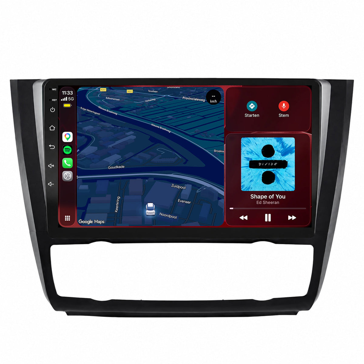 BMW 1 Serie E87 / E81 / E82 / E88 CarPlay & Android Auto Radio | 2004 bis 2012 | 9 Zoll | Android 15 | CTX-7273