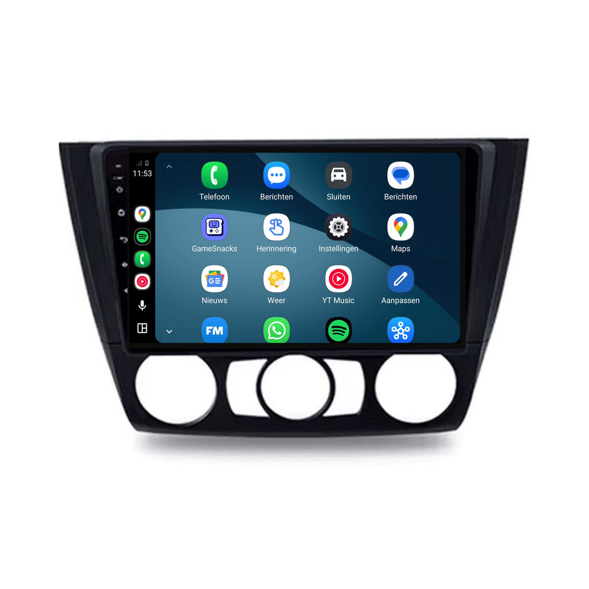 BMW 1 Serie CarPlay & Android Auto Radio | 2004 bis 2012 | 9 Zoll | Android 15 | CTX-7298