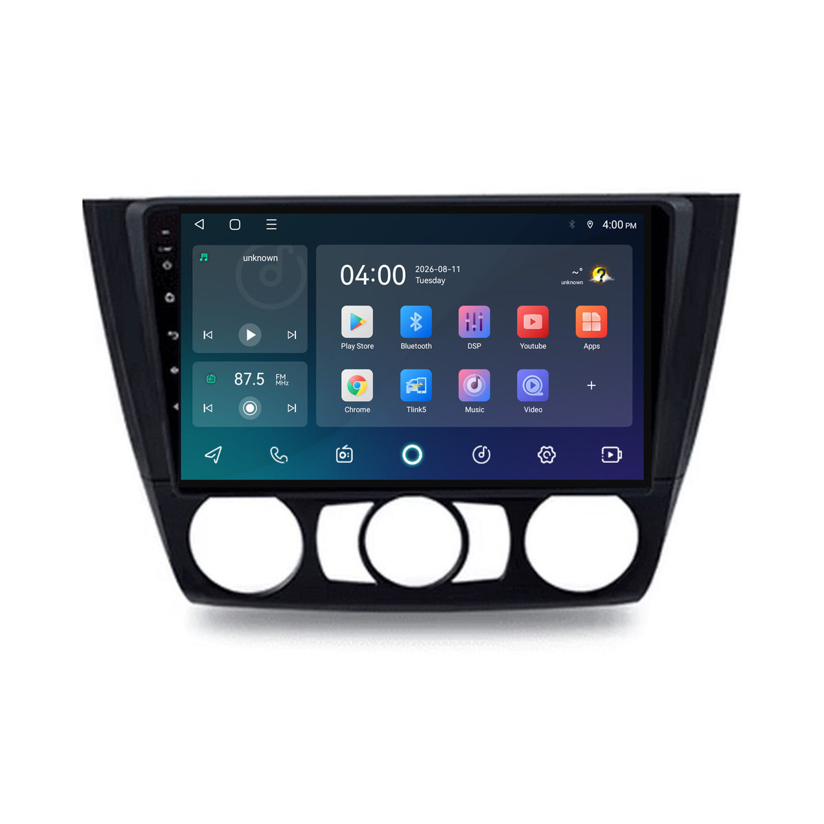 BMW 1 Serie CarPlay & Android Auto Radio | 2004 bis 2012 | 9 Zoll | Android 15 | CTX-7298