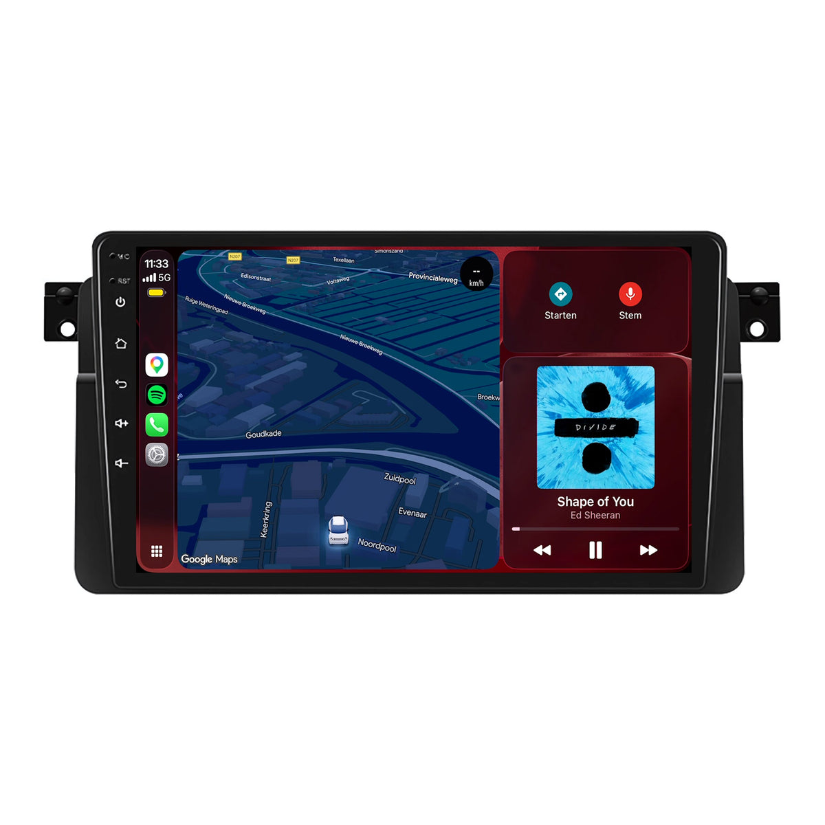 Autoradio CarPlay & Android Auto per BMW Serie 3 E46 | 1999 - 2005 | 9 pollici | Android 15
