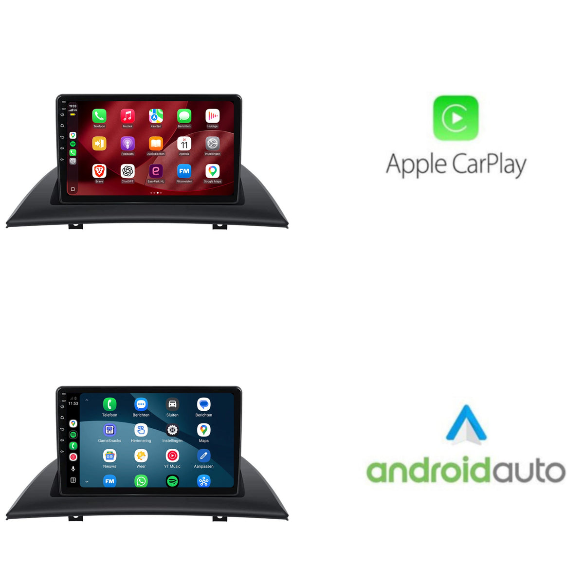 Autoradio CarPlay & Android Auto pour BMW X3 E83 | 2004 à 2012 | 9 pouces | Android 15 | CTX-7349