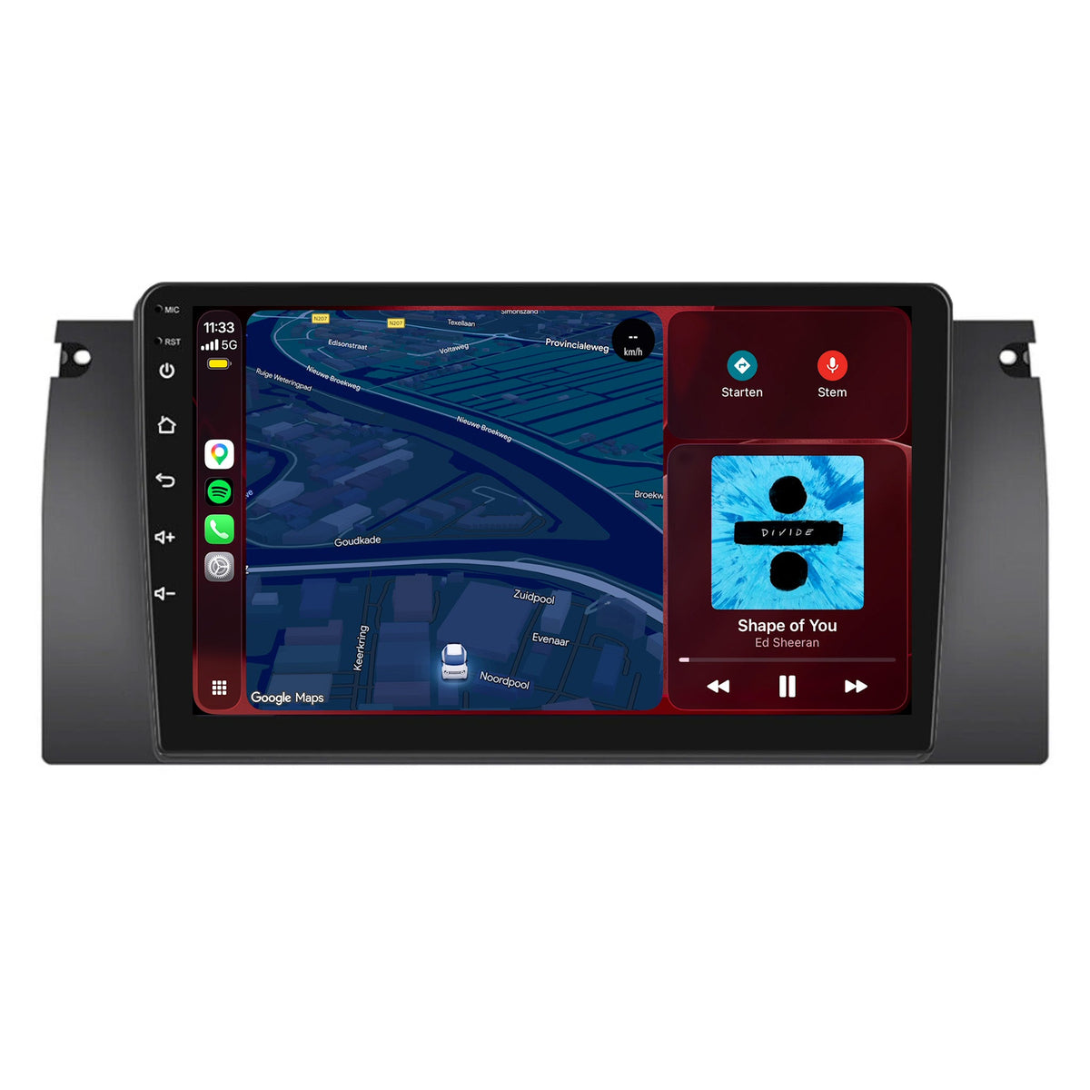 BMW X5 CarPlay & Android Auto Radio | 1999 bis 2005 | 9 Zoll | Android 15 | CTX-7301