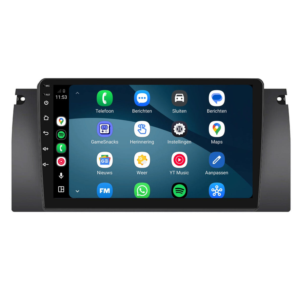 BMW X5 CarPlay & Android Auto Radio | 1999 bis 2005 | 9 Zoll | Android 15 | CTX-7301