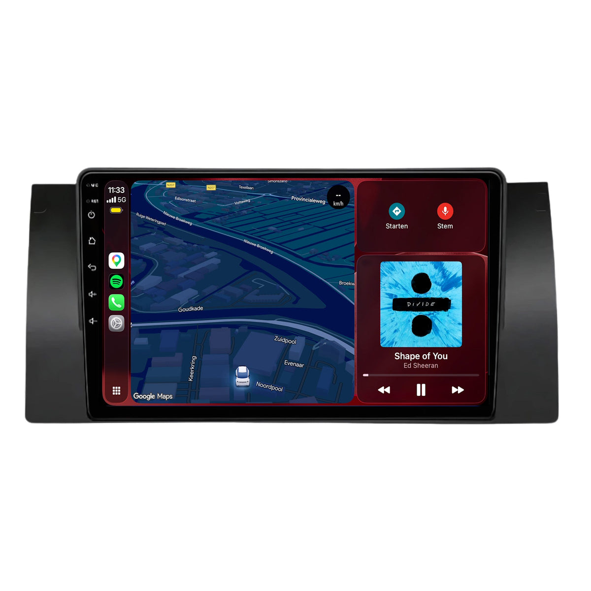 Autoradio CarPlay & Android Auto per BMW X5 E53 | dal 2000 al 2006 | 9 pollici | Android 15