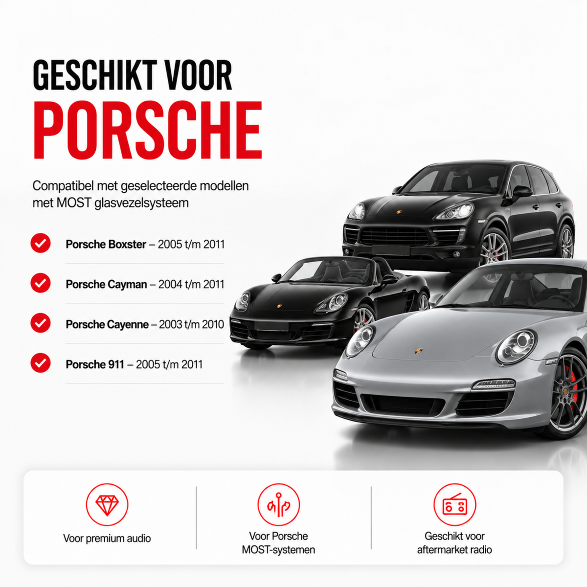 CTX-3304 | Dekoder światłowodowy | Porsche Cayenne | Boxster | Cayman | 911