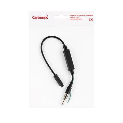 Cartronix CTX-3416 | Adattatore antenna con amplificatore di segnale | FAKRA a DIN | Amplificatore d'antenna