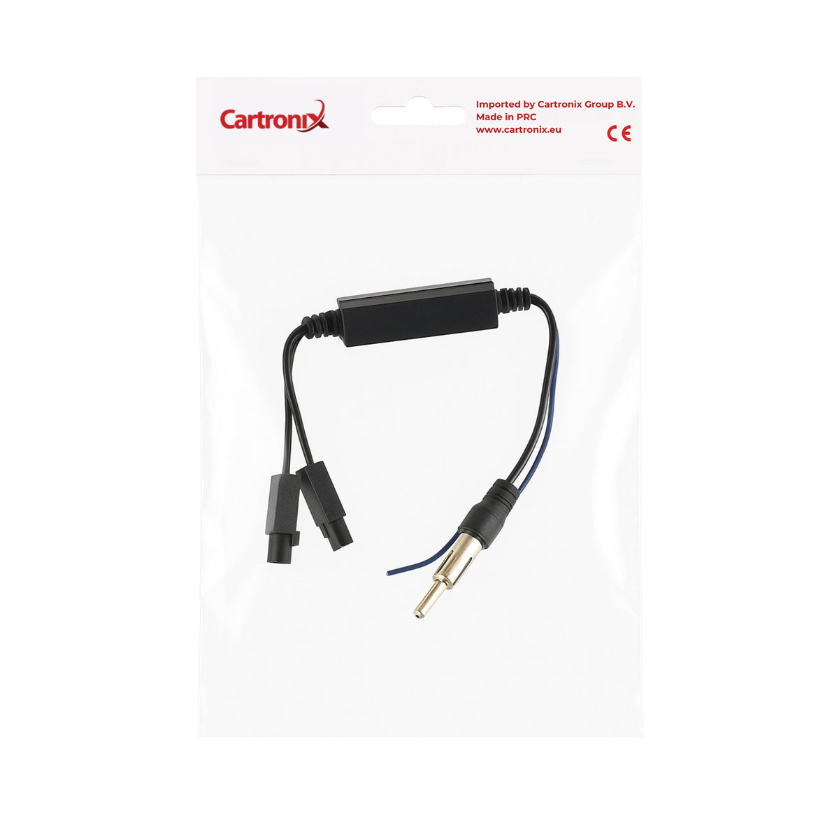 Cartronix CTX-3417 | Amplificatore d'antenna Dual Fakra | Autoradio | Adatto per Volkswagen | Audi | Seat | Skoda | Mercedes