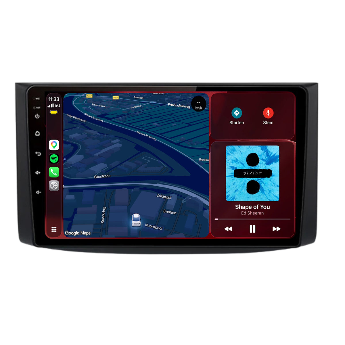 Radio con CarPlay y Android Auto para Chevrolet Aveo | 2006 a 2012 | 9 pulgadas | Android 15 | CTX-7184