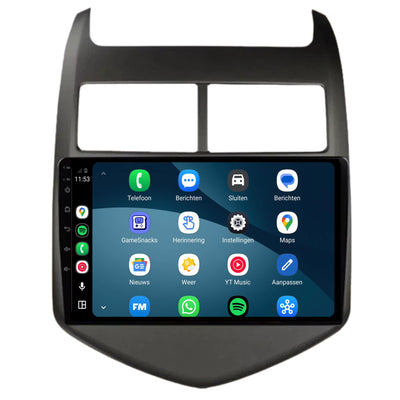 Chevrolet Aveo CarPlay & Android Auto radio | 2013 t/m 2015 | 9 inch | Android 15 | CTX-7129