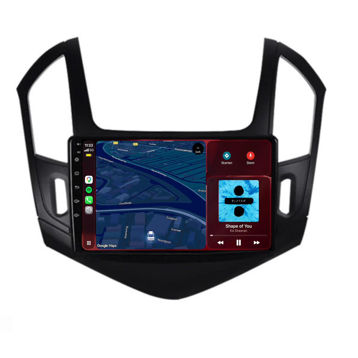 Chevrolet Cruze CarPlay & Android Auto radio | 2012 to 2014 | 9 inch | Android 15 | CTX-7169
