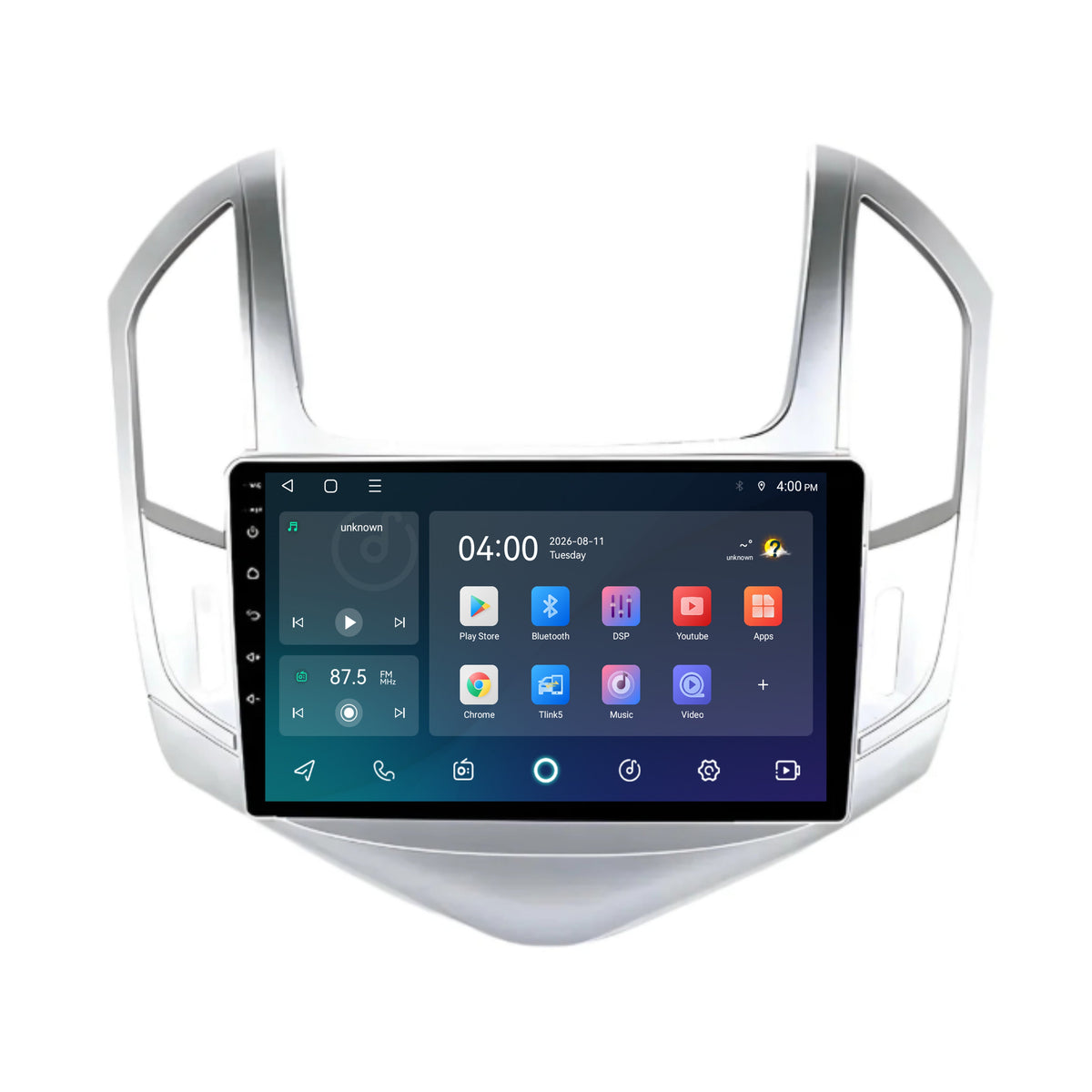 Autoradio CarPlay & Android Auto pour Chevrolet Cruze | 2012 à 2014 | 9 pouces | Android 15 | Argent | CTX-7324