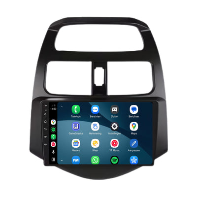 Chevrolet Spark CarPlay & Android Auto radio | 2010 t/m 2015 | 9 inch | Android 15