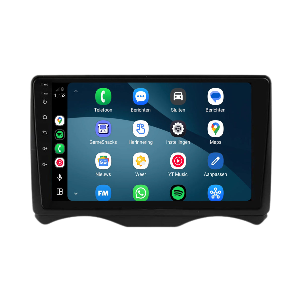 Citroën C2 CarPlay & Android Auto radio | 2002 t/m 2006 | 9 inch | Android 15 | CTX-7457