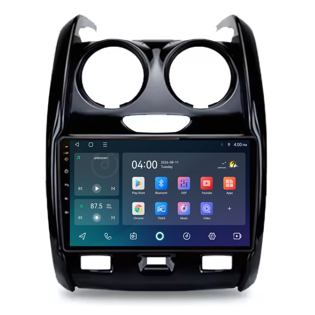 Dacia Duster CarPlay & Android Auto radio | 2013 t/m 2017 | 9 inch | Android 15