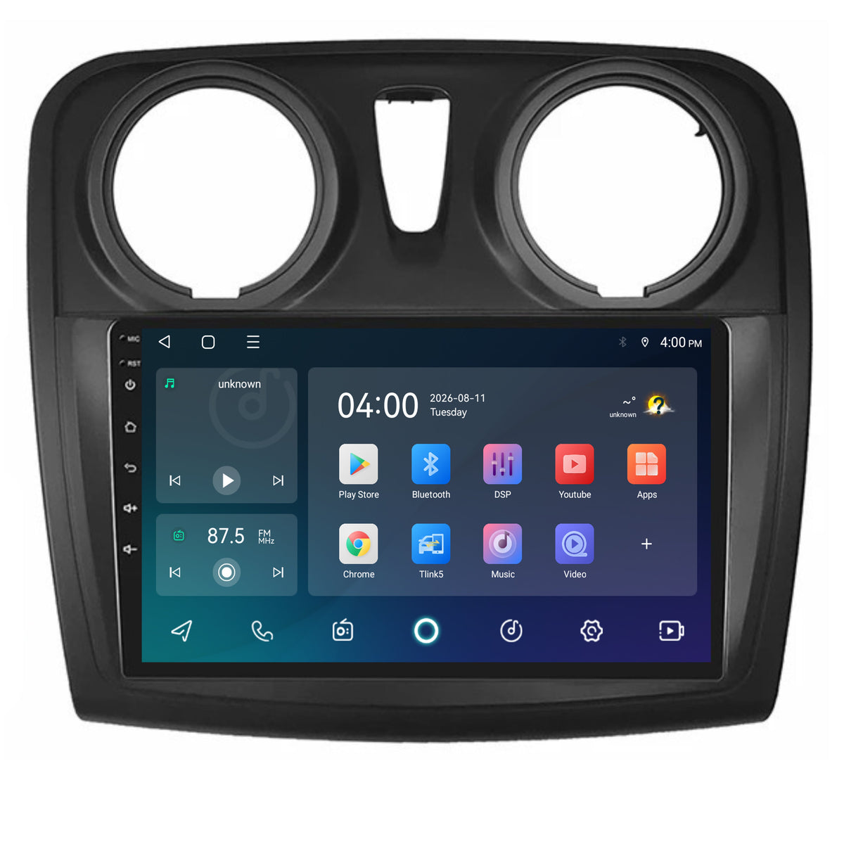 Dacia Sandero CarPlay & Android Auto radio | 2013 t/m 2020 | 9 inch | Android 15 | CTX-7153