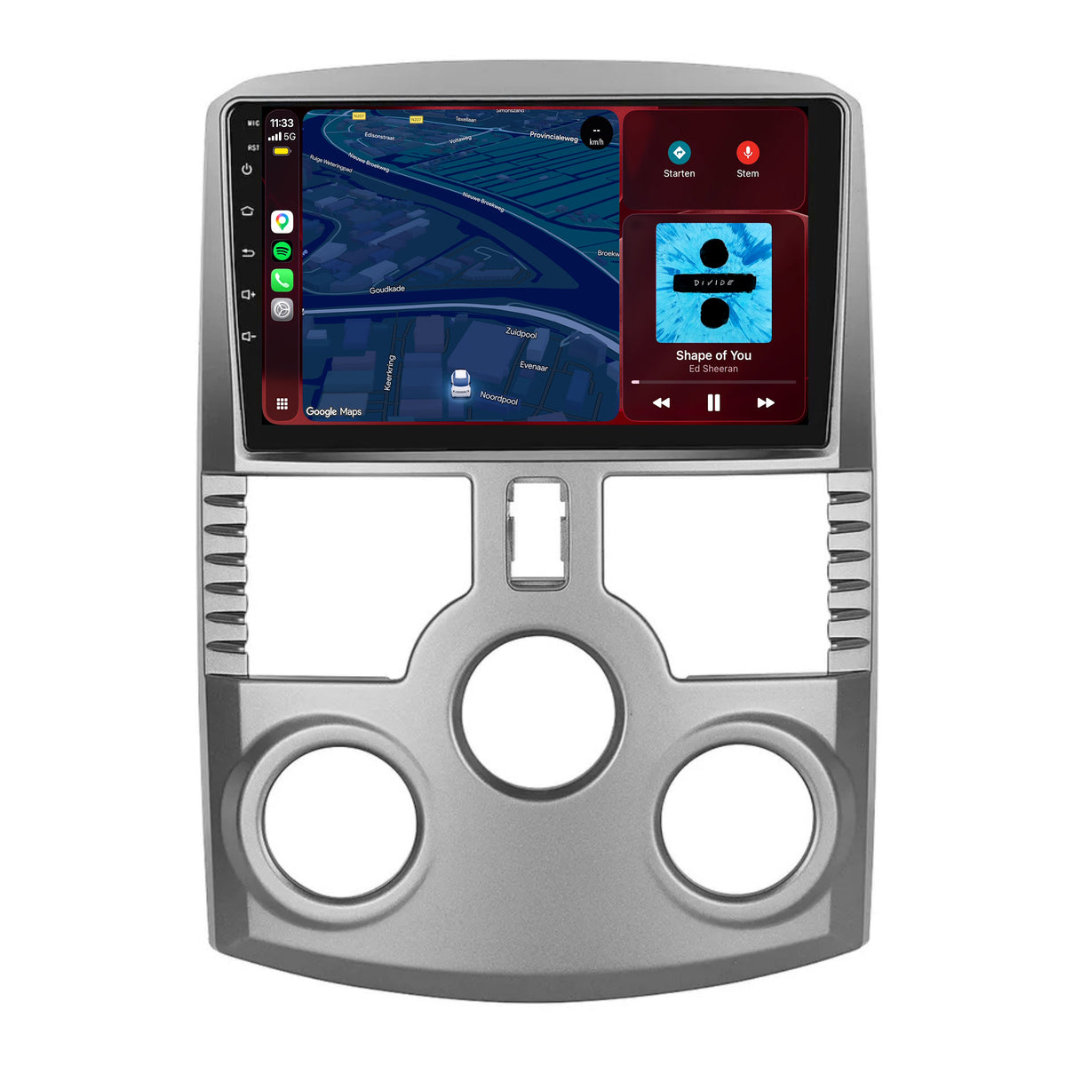 Daihatsu Terios CarPlay & Android Auto radio | 2006 t/m 2016 | 9 inch | Android 15 | CTX-7410