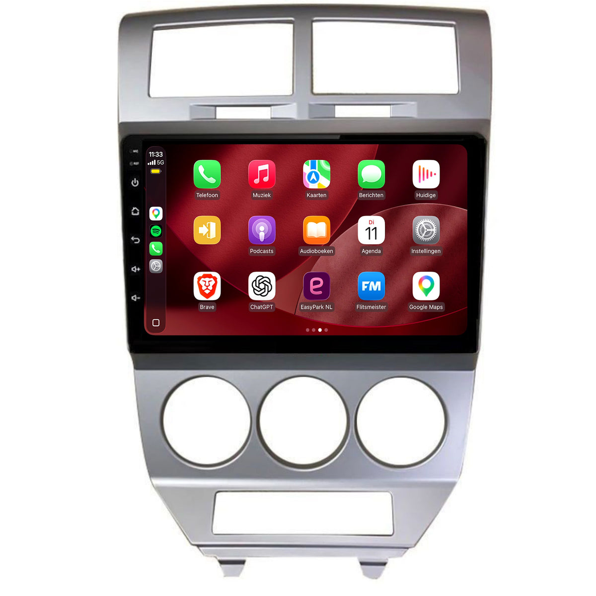 Dodge Caliber CarPlay & Android Auto radio | 2006 t/m 2010 | 10 inch | Android 15 | CTX-7323