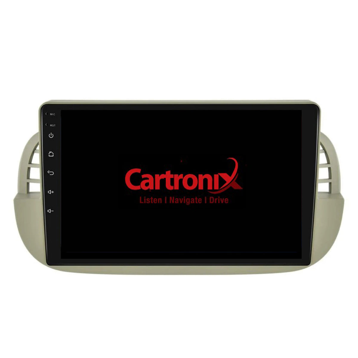 Autoradio Fiat 500 CarPlay & Android Auto | 2007-2015 | 9 pollici | Android 15 | Beige