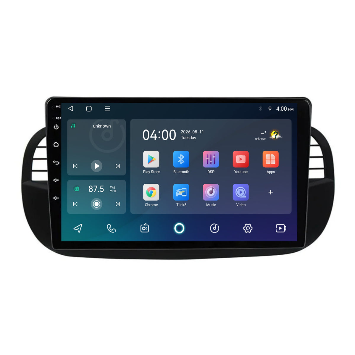 Autoradio CarPlay & Android Auto per Fiat 500 | 2007-2015 | 9 pollici | Android 15