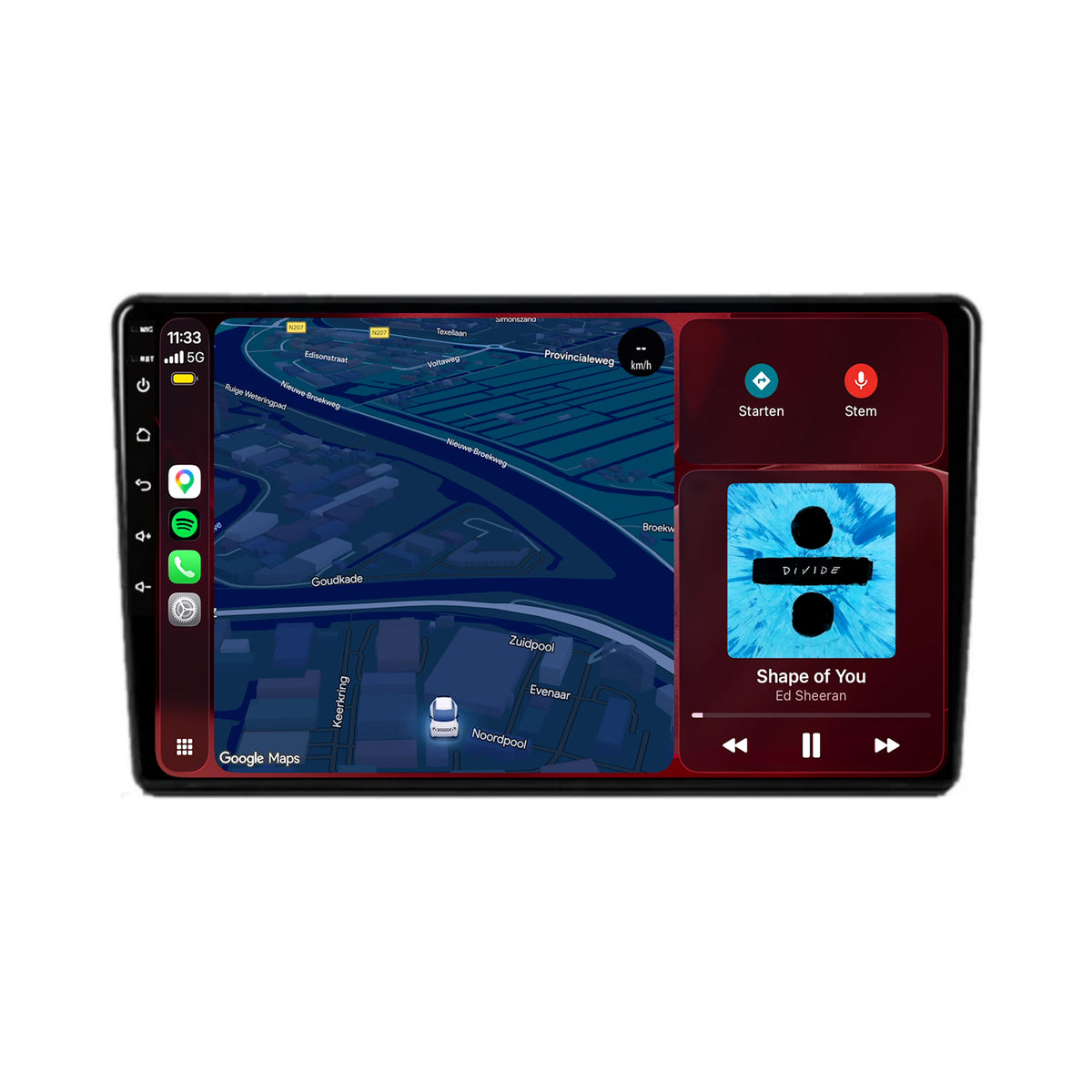 Autoradio CarPlay & Android Auto per Fiat 500L | 2012-2017 | 9 pollici | Android 15 | CTX-7133