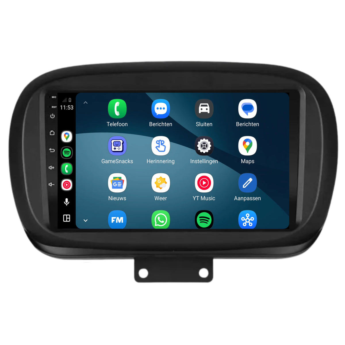 Autoradio CarPlay & Android Auto per Fiat 500X | dal 2014 al 2023 | 9 pollici | Android 15 | CTX-7147