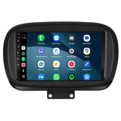 Fiat 500X CarPlay & Android Auto radio | 2014 t/m 2023 | 9 inch | Android 15 | CTX-7147