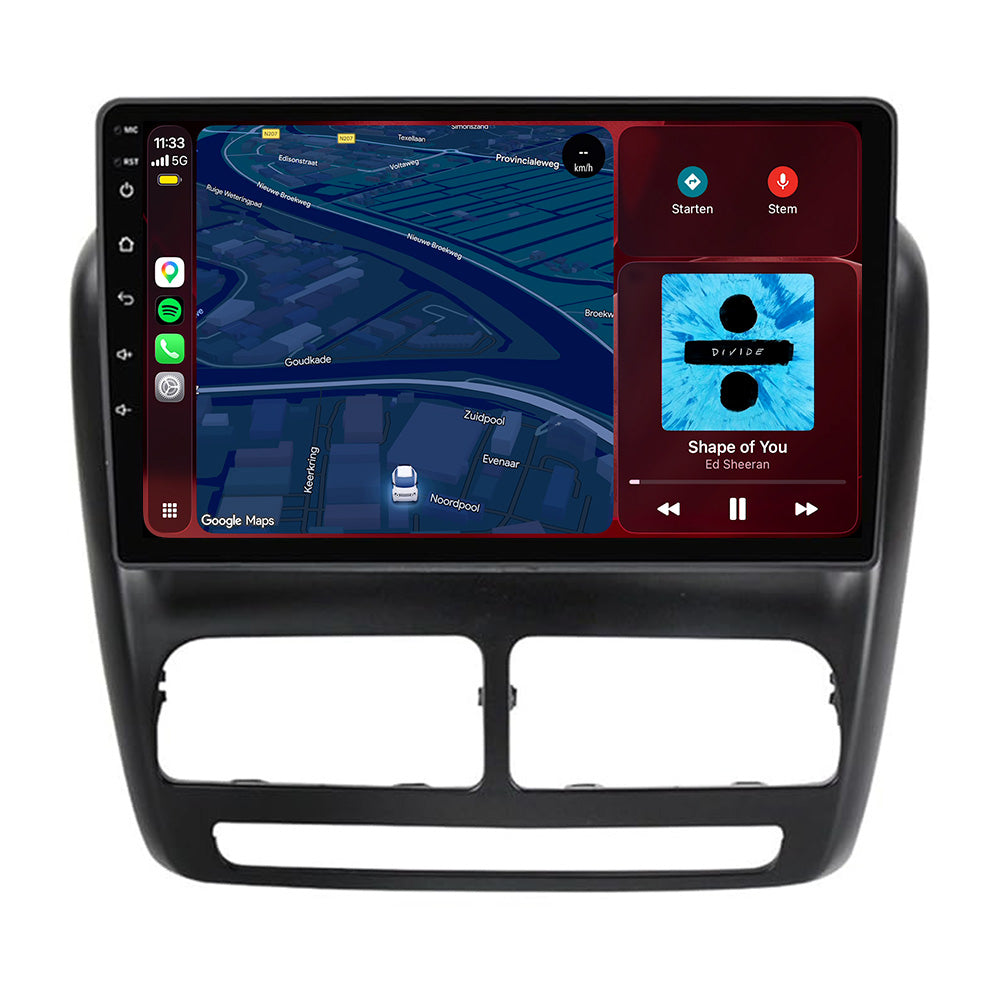 Radio z CarPlay i Android Auto do Fiat Doblo | 2010–2014 | 9 cali | Android 15 | CTX-7213