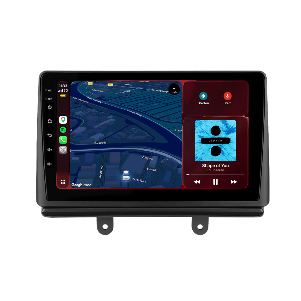 Fiat Doblo CarPlay & Android Auto radio | 2002 t/m 2009 | 9 inch | Android 15 | CTX-7426