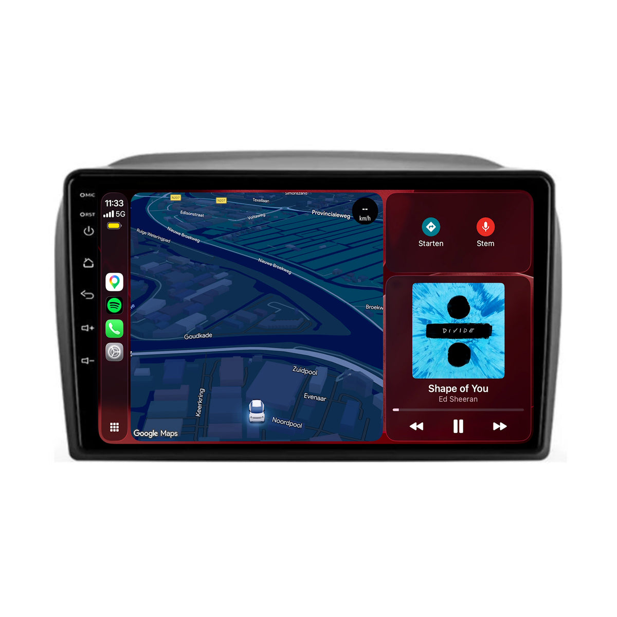 Autoradio CarPlay & Android Auto per Fiat Doblò | 2010 - 2014 | 9 pollici | Android 15 | CTX-7095