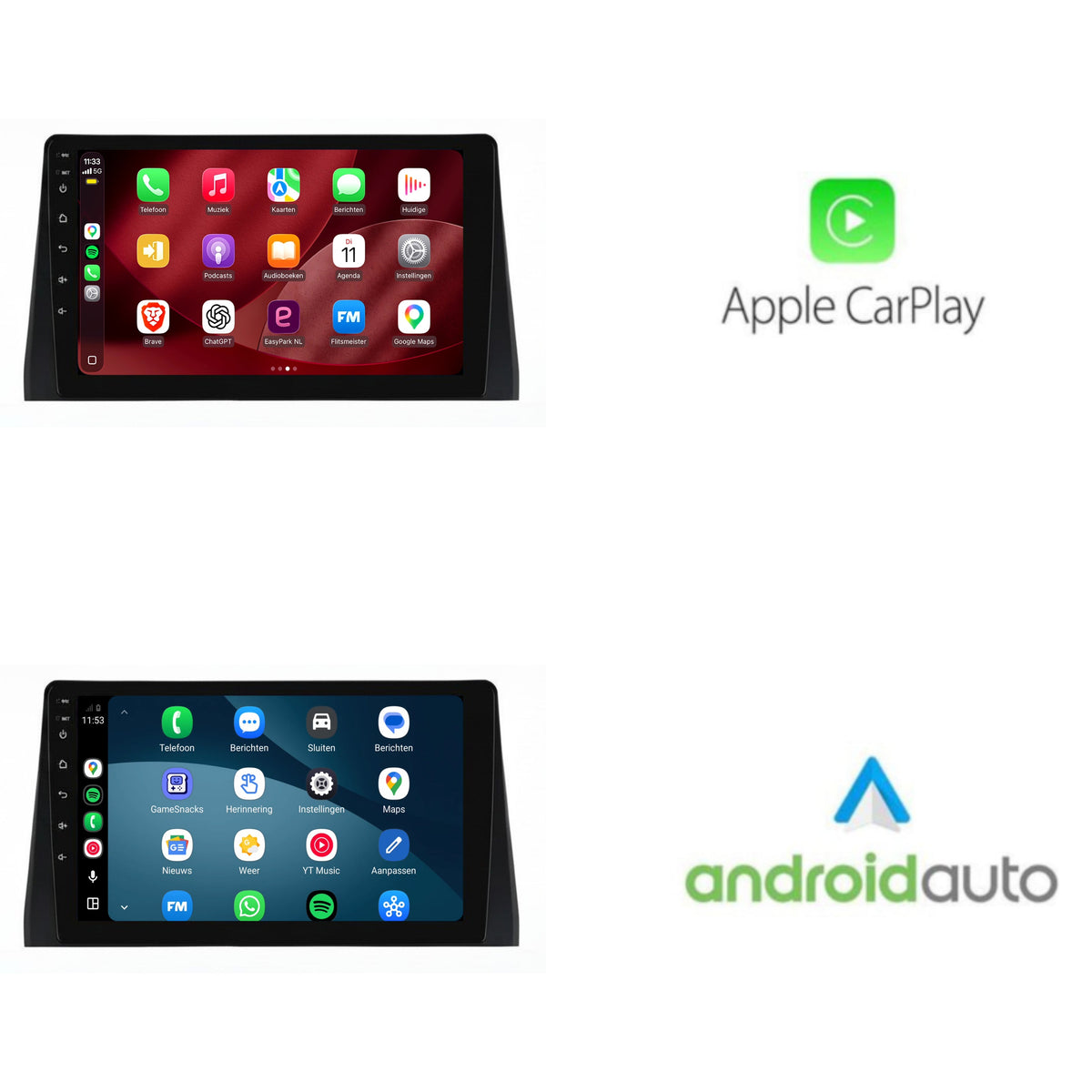 Fiat Doblo CarPlay & Android Auto Radio | 2021 bis 2024 | 9 Zoll | Android 15 | CTX-7423
